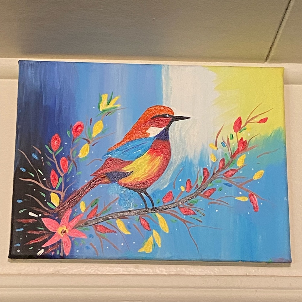 Colorful Bird Canvas Art